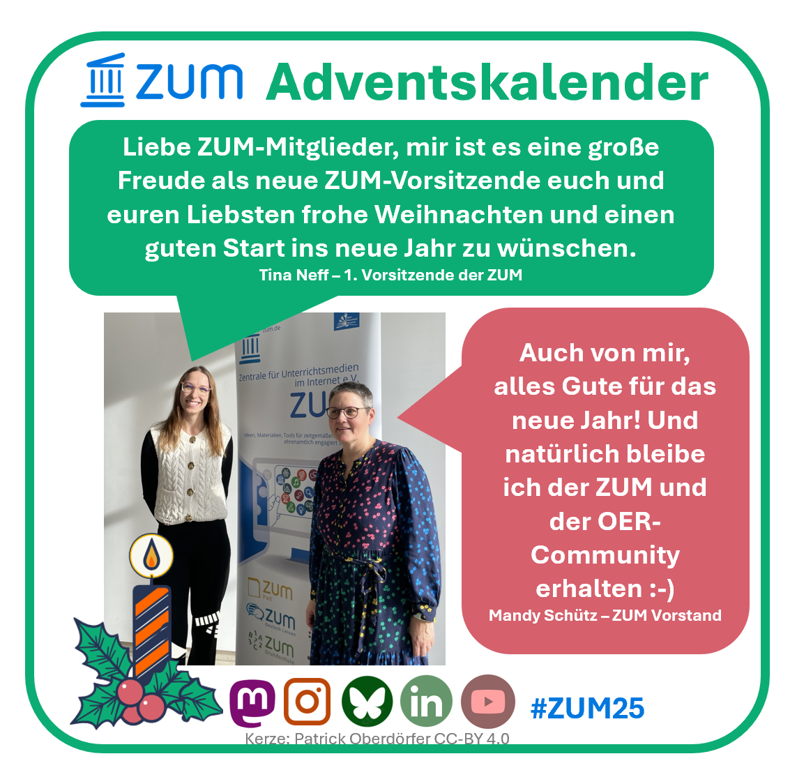 Frohe Weihnachten und einen guten Rutsch ins neue Jahr!