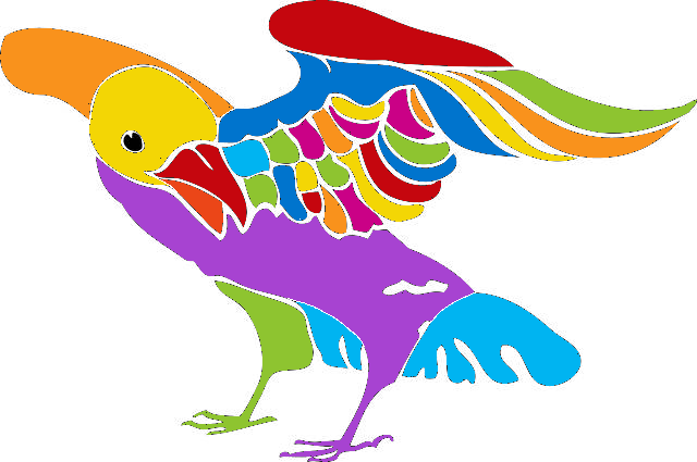 Rabe bunt