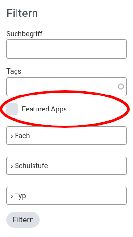 Screenshot Filter Featured Apps